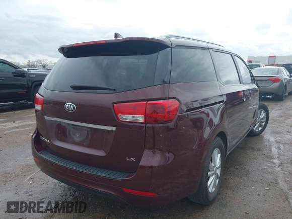 2017 Kia Sedona LX with VIN KNDMB5C16H6237873, listed as a IAAI auction lot 41914092 with 105,900 mi miles and . Bid and sale history available at DreamBid. Image 4.