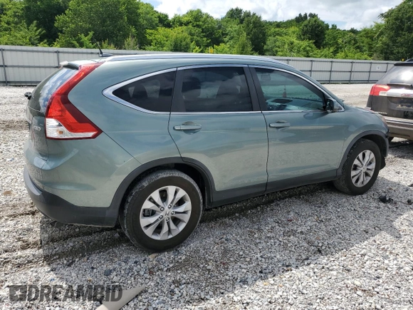 2012 Honda CR-V EX-L with VIN 2HKRM4H73CH634527, listed as a Copart auction lot 60984435 with 151,505 mi miles and Salvage title. Bid and sale history available at DreamBid. Image 3.