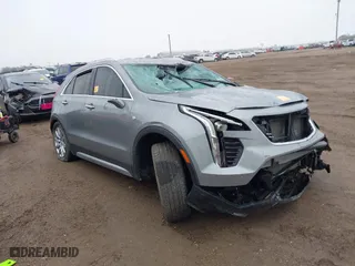 2023 Cadillac XT4 FWD Premium Luxury with VIN 1GYFZCR40PF175597, listed as a IAAI auction lot 41035819 with 1 mi miles. Bid and sale history available at carsss.com. Image 1.
