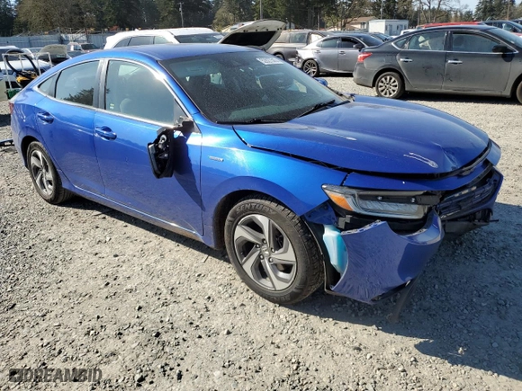 2019 Honda Insight EX with VIN 19XZE4F53KE017565, listed as a Copart auction lot 52827545 with 180,268 mi miles and Salvage Title. Bid and sale history available at carsss.com. Image 4.