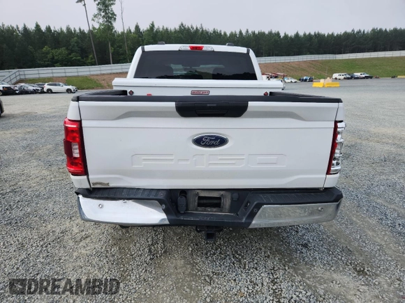 2021 Ford F-150 XL with VIN 1FTEW1C53MFB80059, listed as a Copart auction lot 58835805 with 85,998 mi miles and Salvage title. Bid and sale history available at DreamBid. Image 6.