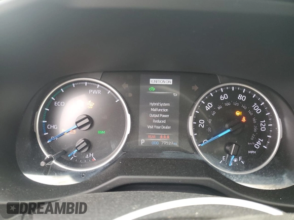 2021 Toyota RAV4 Hybrid LE with VIN 4T3B6RFV6MU040549, listed as a Copart auction lot 89164795 with 79,527 mi miles and Salvage Title. Bid and sale history available at carsss.com. Image 9.