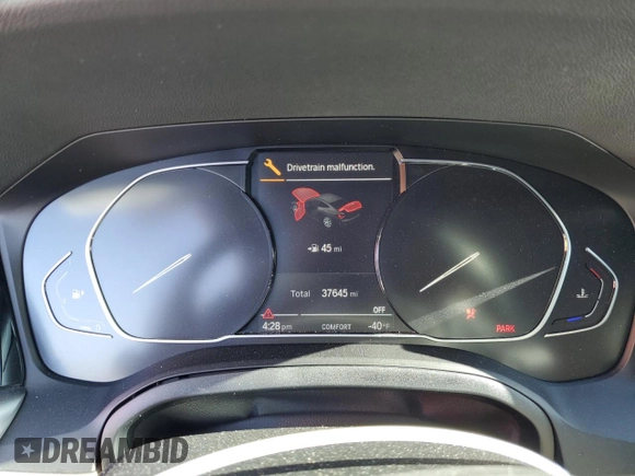 2021 BMW 4 Series 430i xDrive with VIN WBA73AP01MCG48601, listed as a Copart auction lot 50017695 with 37,645 mi miles and Salvage Title. Bid and sale history available at carsss.com. Image 9.
