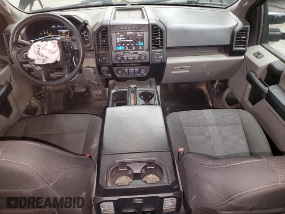 2018 Ford F-150 XL with VIN 1FTEW1EG0JFD10941, listed as a Copart auction lot 57855095 with 119,345 mi miles and Salvage title. Bid and sale history available at DreamBid. Image 8.