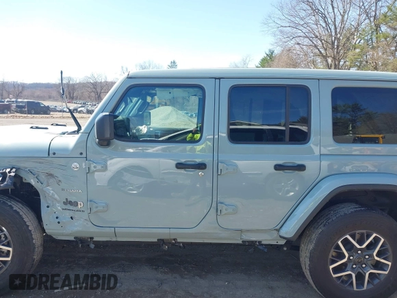 2024 Jeep Wrangler Sahara with VIN 1C4PJXEG1RW299325, listed as a IAAI auction lot 41854789 with 27,808 mi miles. Bid and sale history available at carsss.com. Image 15.