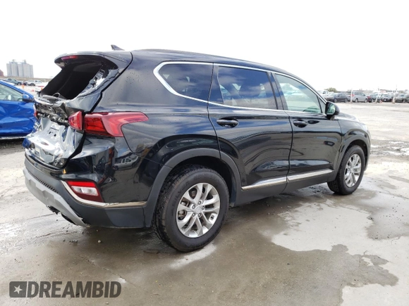 2019 Hyundai Santa Fe SEL with VIN 5NMS33AD6KH019755, listed as a Copart auction lot 36478733 with 67,313 mi miles and . Bid and sale history available at DreamBid. Image 3.