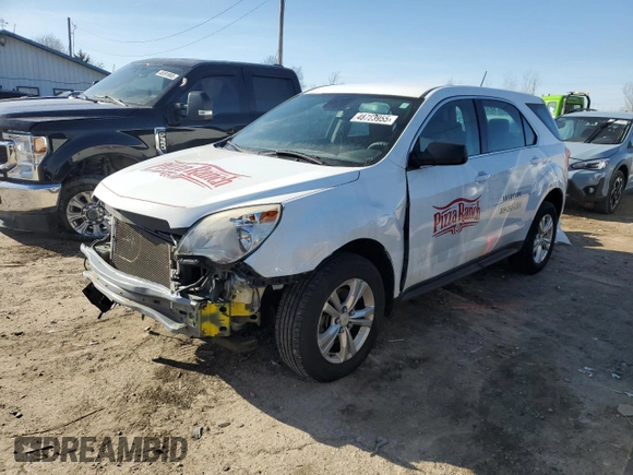 2015 Chevrolet Equinox LS with VIN 2GNFLEEK2F6148151, listed as a Copart auction lot 48723955 with 143,623 mi miles and Salvage Title. Bid and sale history available at carsss.com. Image 1.