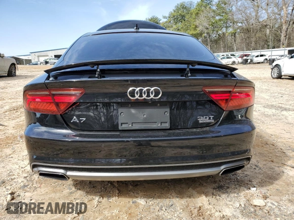 2016 Audi A7 3.0 Premium Plus with VIN WAUWGAFC8GN004529, listed as a Copart auction lot 47948985 with 131,585 mi miles and Salvage Title. Bid and sale history available at carsss.com. Image 6.