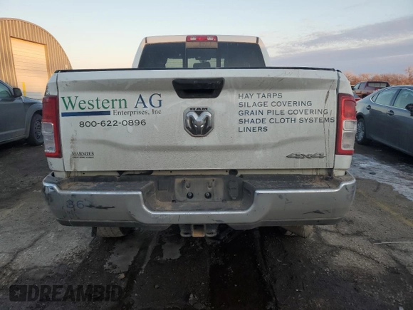 2024 Ram 2500 Tradesman with VIN 3C6UR5CLXRG217310, listed as a Copart auction lot 87625335 with 32,896 mi miles and Salvage Title. Bid and sale history available at carsss.com. Image 6.