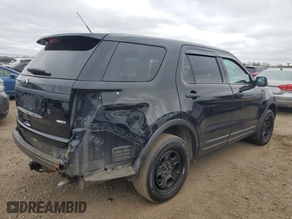 2015 Ford Utility Police Interceptor with VIN 1FM5K8AR7FGB32387, listed as a Copart auction lot 80270504 with 181,723 mi miles and Salvage Title. Bid and sale history available at carsss.com. Image 3.