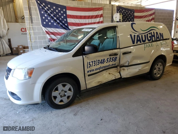 2013 Ram Cargo Van Tradesman with VIN 2C4JRGAGXDR759619, listed as a Copart auction lot 49061485 with 168,842 mi miles and Salvage Title. Bid and sale history available at carsss.com. Image 1.