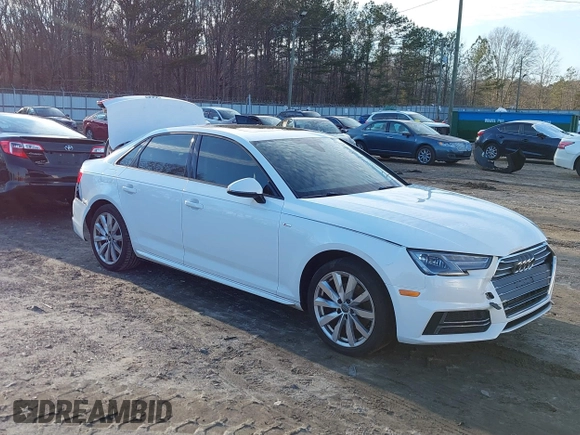 2017 Audi A4 Season of Audi ultra Premium with VIN WAUKMAF41HN050477, listed as a IAAI auction lot 41329827 with 88,265 mi miles. Bid and sale history available at carsss.com. Image 1.