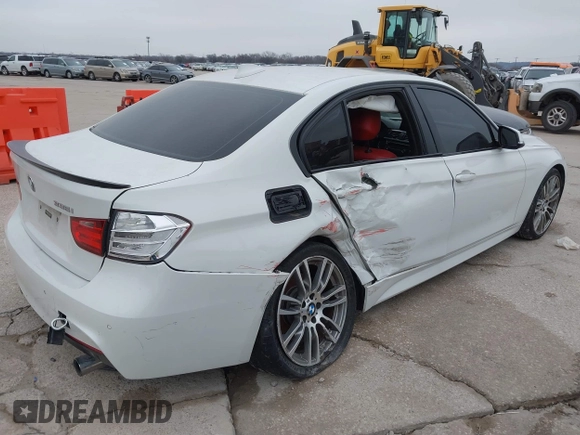 2013 BMW 3 Series 335i with VIN WBA3A9C50DF477209, listed as a IAAI auction lot 41595369 with 99,241 mi miles. Bid and sale history available at carsss.com. Image 6.