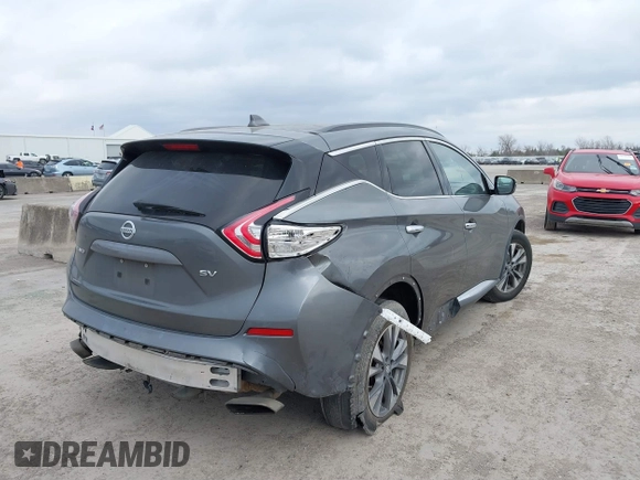 2017 Nissan Murano S with VIN 5N1AZ2MG2HN117540, listed as a IAAI auction lot 41174411 with 168,831 mi miles and . Bid and sale history available at DreamBid. Image 6.