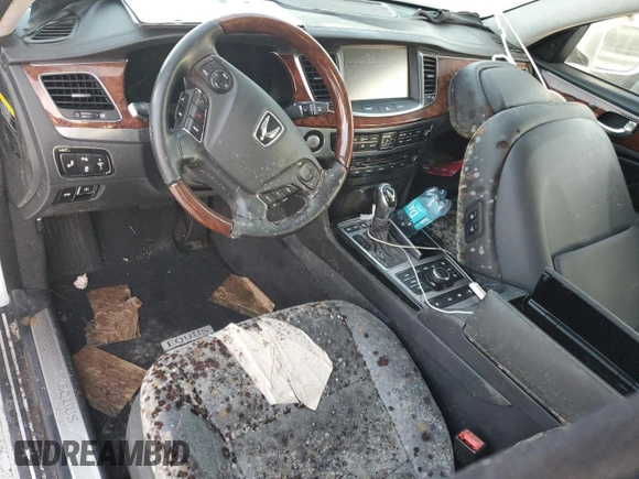 2014 Hyundai Equus Signature z VIN KMHGH4JH7EU083148, wystawiony jako Copart lot #51021905 z przebiegiem Nie podano mil oraz Szkody całkowita. Historia ofert i sprzedaży dostępna na DreamBid. Obrazek 8.