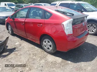 2011 Toyota Prius I with VIN JTDKN3DU2B1443658, listed as a IAAI auction lot 42141442 with 169,456 mi miles. Bid and sale history available at carsss.com. Image 3.