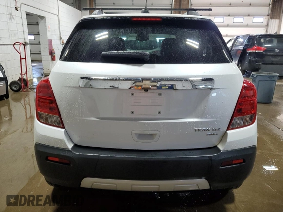 2016 Chevrolet Trax LTZ with VIN KL7CJRSB2GB525473, listed as a Copart auction lot 46880995 with 102,453 mi miles and Salvage Title. Bid and sale history available at carsss.com. Image 6.
