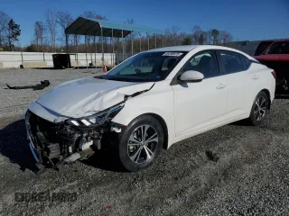 2022 Nissan Sentra SV with VIN 3N1AB8CV6NY206041, listed as a Copart auction lot 49298975 with 55,482 mi miles and Salvage Title. Bid and sale history available at carsss.com. Image 1.