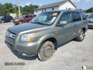 2007 Honda Pilot EX-L with VIN 2HKYF18567H518666, listed as a Copart auction lot 66341705 with Not provided miles and Salvage title. Bid and sale history available at DreamBid. Image 1.