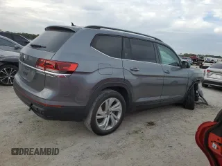 2021 Volkswagen Atlas SE with VIN 1V2WP2CA3MC607955, listed as a Copart auction lot 84155254 with 48,479 mi miles and Salvage title. Bid and sale history available at DreamBid. Image 3.