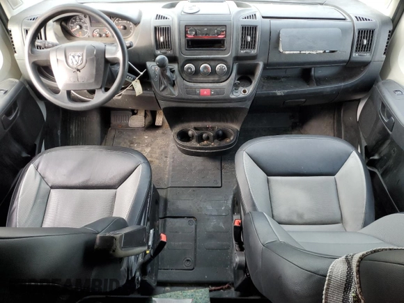 2017 Ram ProMaster Cargo with VIN 3C6TRVDG6HE526134, listed as a Copart auction lot 47312225 with 186,611 mi miles and Salvage Title. Bid and sale history available at carsss.com. Image 8.