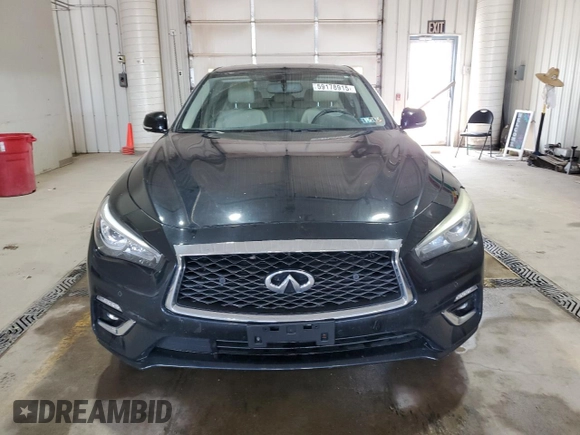 2020 Infiniti Q50 Luxe with VIN JN1EV7AR4LM254744, listed as a Copart auction lot 59178915 with 57,746 mi miles and Salvage title. Bid and sale history available at DreamBid. Image 5.