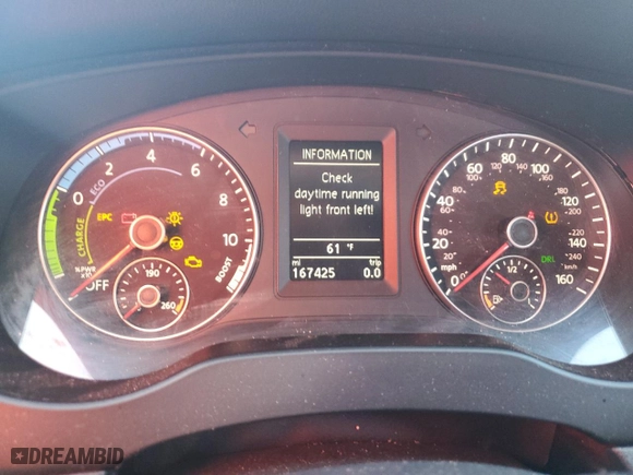 2013 Volkswagen Jetta Sedan Hybrid SE with VIN 3VW637AJ9DM263198, listed as a Copart auction lot 87940285 with 167,425 mi miles and Salvage Title. Bid and sale history available at carsss.com. Image 9.