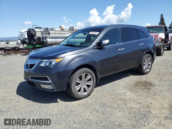 2013 Acura MDX Advance Pkg with VIN 2HNYD2H60DH510615, listed as a Copart auction lot 51706465 with 113,582 mi miles and Clean Title. Bid and sale history available at carsss.com. Image 1.