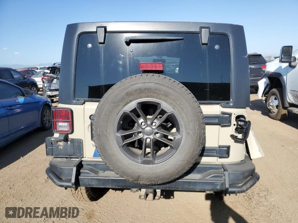 2018 Jeep Wrangler JK Unlimited Sport S with VIN 1C4BJWDG5JL849895, listed as a Copart auction lot 69705704 with 58,028 mi miles and Salvage Title. Bid and sale history available at carsss.com. Image 6.