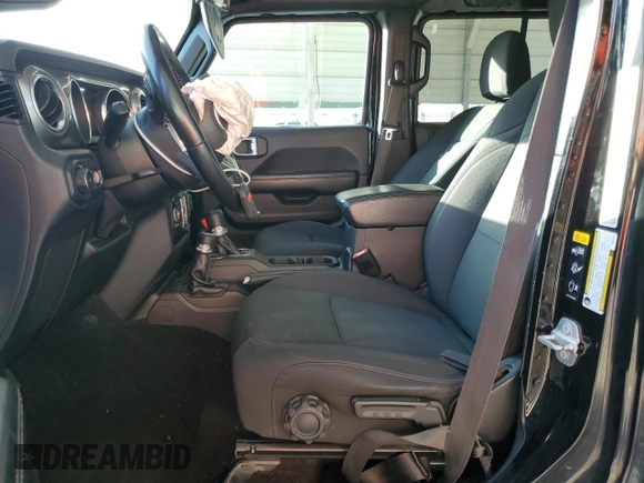 2021 Jeep Wrangler Unlimited Sahara with VIN 1C4HJXEN3MW539731, listed as a Copart auction lot 55119785 with 84,054 mi miles and Salvage title. Bid and sale history available at DreamBid. Image 7.
