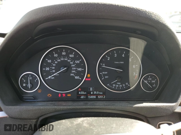 2015 BMW 3 Series 328i with VIN WBA3C1C50FP116720, listed as a Copart auction lot 51380055 with 154,956 mi miles and Clean Title. Bid and sale history available at carsss.com. Image 9.