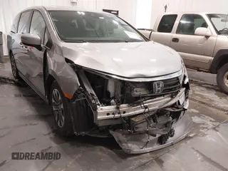 2024 Honda Odyssey EX-L with VIN 5FNRL6H6XRB050493, listed as a IAAI auction lot 41805653 with 13,001 mi miles and . Bid and sale history available at DreamBid. Image 6.