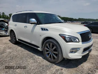 2017 Infiniti QX80 with VIN JN8AZ2ND0H9830667, listed as a Copart auction lot 58690014 with 124,251 mi miles and Clean Title. Bid and sale history available at carsss.com. Image 4.