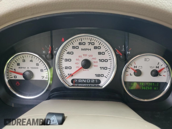 2007 Ford F-150 XLT with VIN 1FTPW12V77FA68590, listed as a Copart auction lot 56565435 with 196,268 mi miles and Salvage title. Bid and sale history available at DreamBid. Image 9.