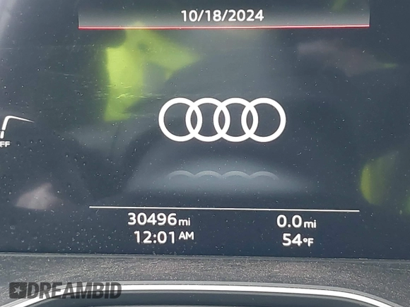 2021 Audi Q5 Premium Plus with VIN WA1BAAFY4M2051403, listed as a IAAI auction lot 40765677 with 30,496 mi miles. Bid and sale history available at carsss.com. Image 15.