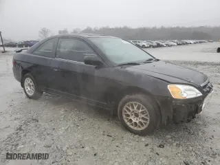 2001 Honda Civic EX with VIN 1HGEM22981L074169, listed as a Copart auction lot 43056235 with 203,508 mi miles and Salvage Title. Bid and sale history available at carsss.com. Image 4.