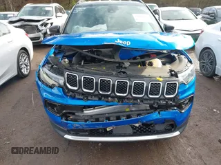 2023 Jeep Compass Limited with VIN 3C4NJDCNXPT565015, listed as a IAAI auction lot 41482737 with 33,412 mi miles and . Bid and sale history available at carsss.com. Image 6.
