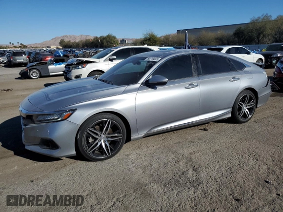 2021 Honda Accord Touring z VIN 1HGCV2F92MA013544, wystawiony jako Copart lot #50718095 z przebiegiem 51 035 mil mil oraz Szkoda całkowita • Salvage title. Historia ofert i sprzedaży dostępna na DreamBid. Obrazek 1.