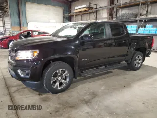 2015 Chevrolet Colorado 4WD Z71 with VIN 1GCGTCE35F1177222, listed as a Copart auction lot 56470225 with 52,482 mi miles and Salvage title. Bid and sale history available at DreamBid. Image 1.