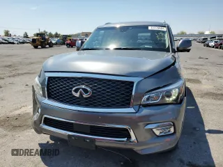 2017 Infiniti QX80 with VIN JN8AZ2NE4H9155253, listed as a Copart auction lot 61476684 with 116,579 mi miles and Salvage Title. Bid and sale history available at carsss.com. Image 5.