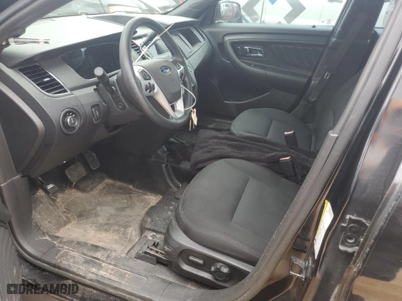 2015 Ford Sedan Police Interceptor with VIN 1FAHP2MK8FG196541, listed as a Copart auction lot 43846455 with 59,554 mi miles and Salvage Title. Bid and sale history available at carsss.com. Image 7.