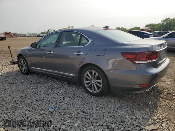 2015 Lexus LS 460 with VIN JTHCL5EF4F5025573, listed as a Copart auction lot 57178115 with 56,710 mi miles and Salvage title. Bid and sale history available at DreamBid. Image 2.
