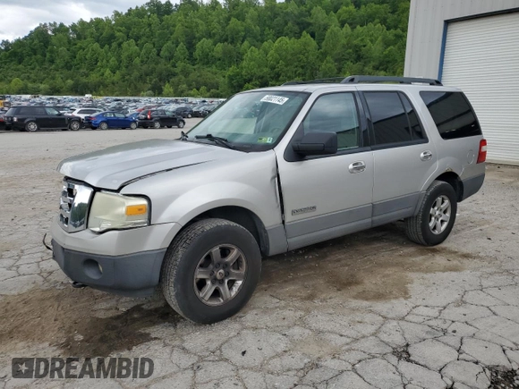2007 Ford Expedition XLT with VIN 1FMFU16517LA47274, listed as a Copart auction lot 58021145 with 167,971 mi miles and Salvage title. Bid and sale history available at DreamBid. Image 1.