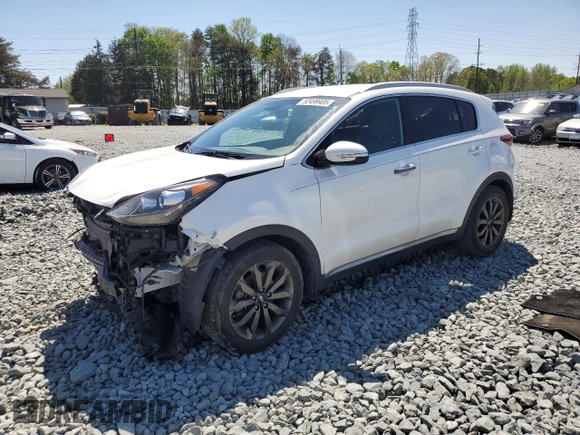2018 Kia Sportage EX with VIN KNDPN3AC2J7478603, listed as a Copart auction lot 52499405 with 93,657 mi miles and Salvage title. Bid and sale history available at DreamBid. Image 1.