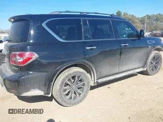 2019 Nissan Armada Platinum with VIN JN8AY2NF1K9350665, listed as a IAAI auction lot 41371514 with 111,133 mi miles. Bid and sale history available at carsss.com. Image 4.