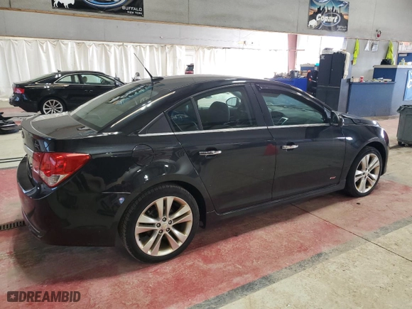 2011 Chevrolet Cruze LTZ with VIN 1G1PH5S91B7237275, listed as a Copart auction lot 51965225 with 160,422 mi miles and Salvage Title. Bid and sale history available at carsss.com. Image 3.