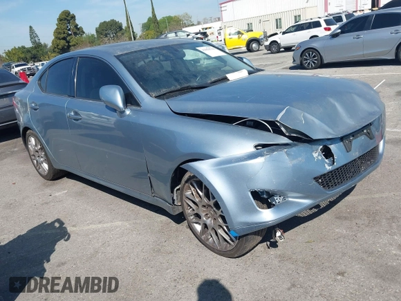 2008 Lexus IS 350 with VIN JTHBE262585020076, listed as a IAAI auction lot 41858756 with 98,045 mi miles and . Bid and sale history available at DreamBid. Image 1.
