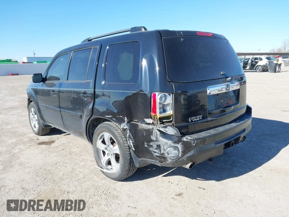 2014 Honda Pilot EX-L with VIN 5FNYF3H59EB028231, listed as a IAAI auction lot 41335724 with 112,614 mi miles. Bid and sale history available at carsss.com. Image 3.