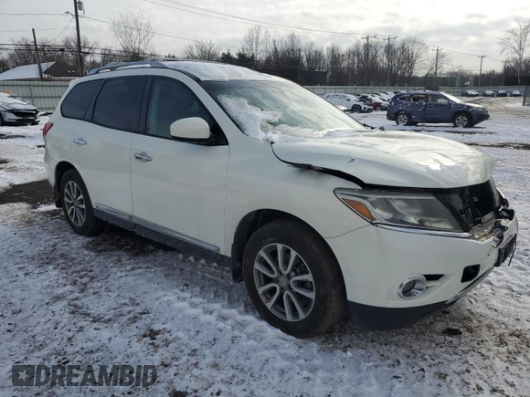2013 Nissan Pathfinder Platinum with VIN 5N1AR2MM5DC621575, listed as a Copart auction lot 41856495 with 143,227 mi miles and Salvage Title. Bid and sale history available at carsss.com. Image 4.
