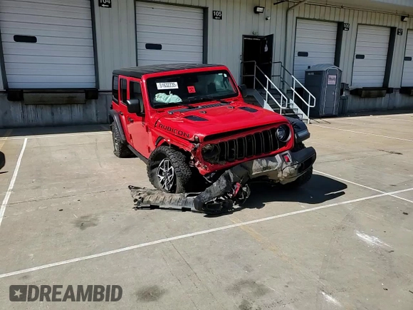 2024 Jeep Wrangler Rubicon z VIN 1C4PJXFG8RW264800, wystawiony jako Copart lot #51632235 z przebiegiem 36 246 mil mil oraz Szkoda całkowita • Salvage title. Historia ofert i sprzedaży dostępna na DreamBid. Obrazek 10.